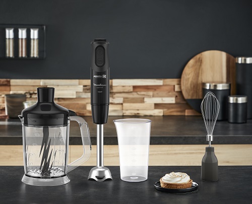 Moulinex Optichef Hand Blender, 1000 Watt, 17 Functions, 1.5L Chopper, 800ML Beaker, Whisk, Black - DD6554EG Moulinex Optichef Hand Blender, 1000 Watt, 17 Functions, 1.5L Chopper, 800ML Beaker, Whisk, Black - DD6554EG